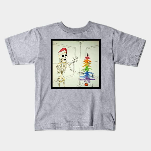 Holiday Spirit Kids T-Shirt by J.Rage